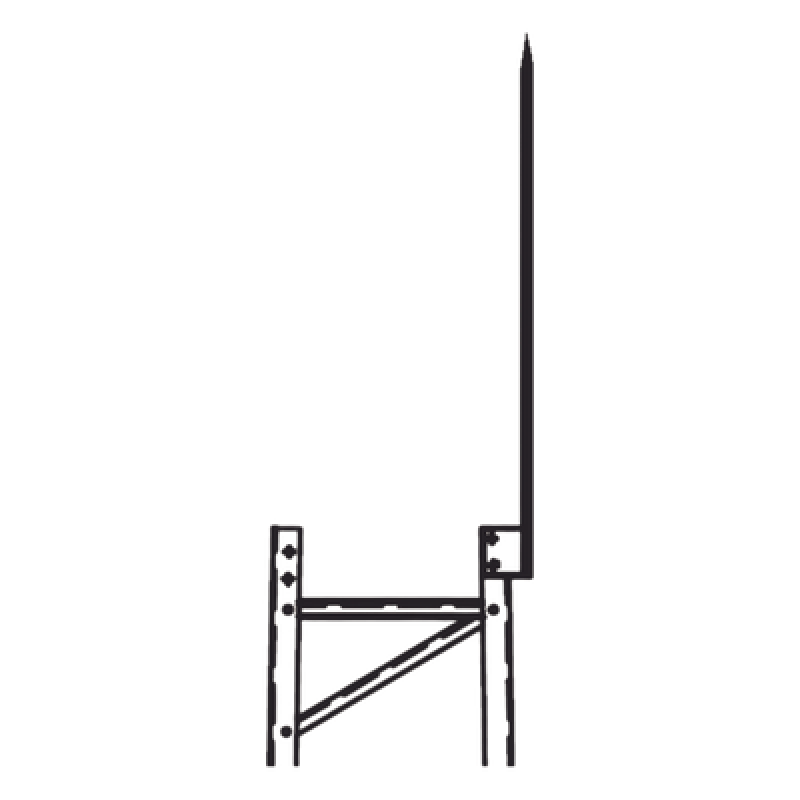 Punta Pararrayo Maciza para Estructura de Torre TITAN.