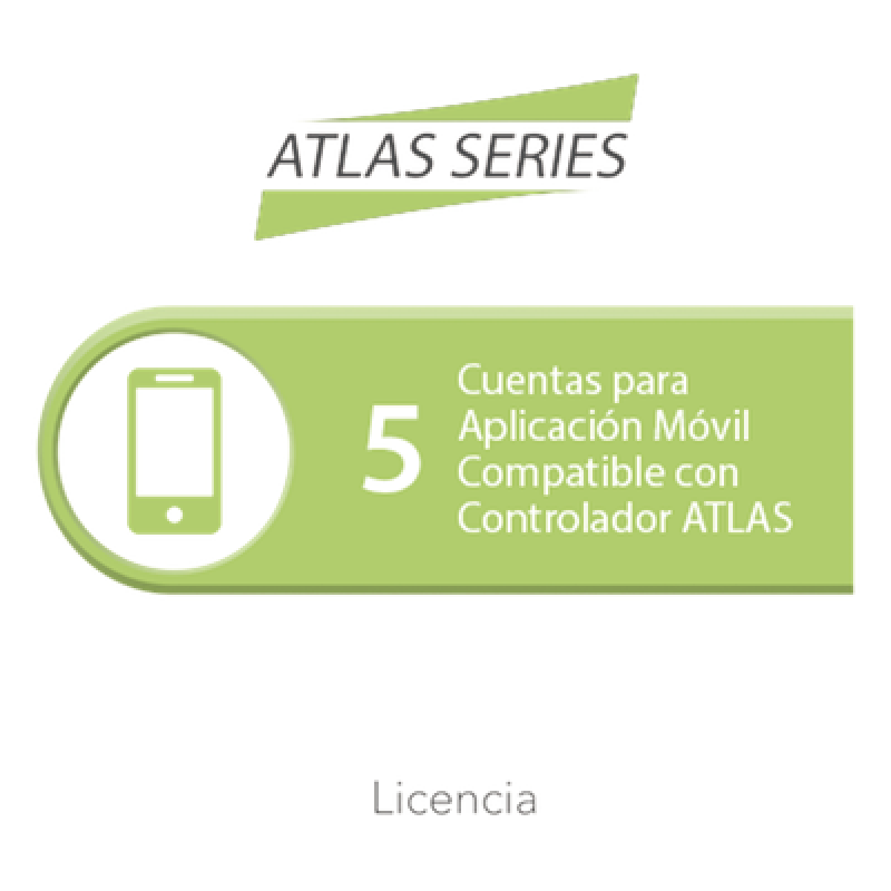 Licencia de 5 cuentas para aplicación Móvil compatible con controlador ATLAS