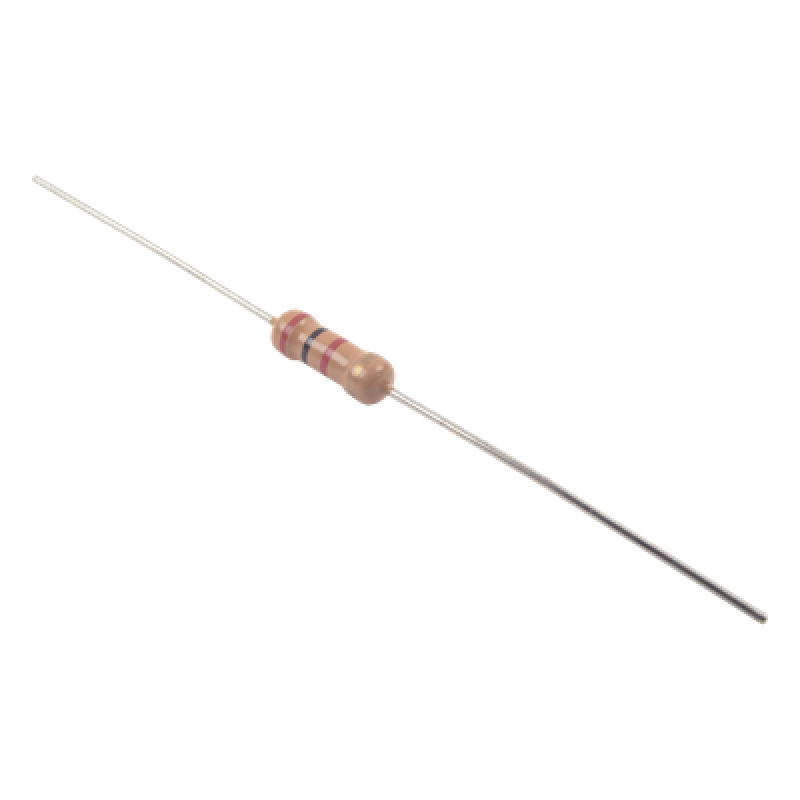 Resistencia Axial / 2 kΩ / 1/2 Watt / Tolerancia 5% / Película de Carbón