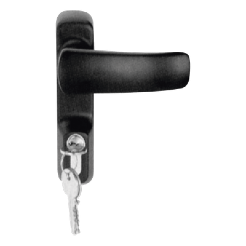 Manija para Barra de Emergencia / Zamak / Plata / Puerta 40-70 mm / Apertura Reversible / 1.57-2.76 in