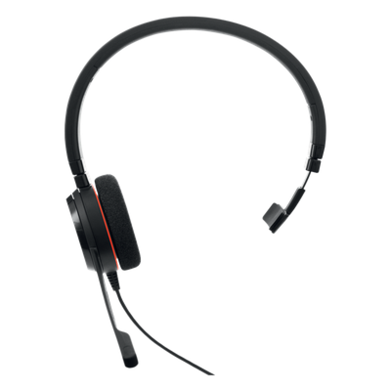 Jabra Evolve 20 Mono con conexión USB, micrófono con cancelación de ruido de última generación, configuración Plug and Play, Certificación Microsoft Teams (4993-823-109) 
