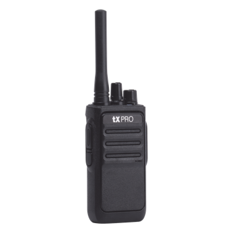 Radio Portátil Analógico UHF / 400-470 MHz / 2W / 16 Canales / VOX Manos Libres / Batería 6-8 hrs / 161 g (5.68 oz)
