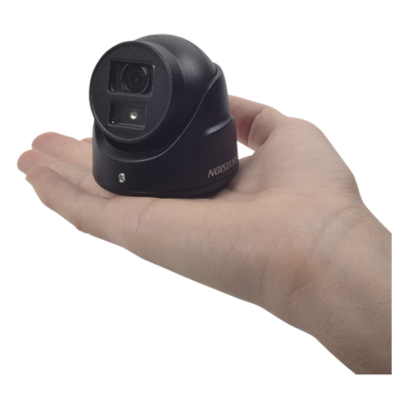 Ultra Mini Turret TURBO 2 Megapixeles (1080p) / Gran Angular / Lente 2.8 mm / 20 mts IR EXIR / Exterior IP67 / 4 Tecnologías (TVI / AHD / CVBS) / dWDR / Color Negro