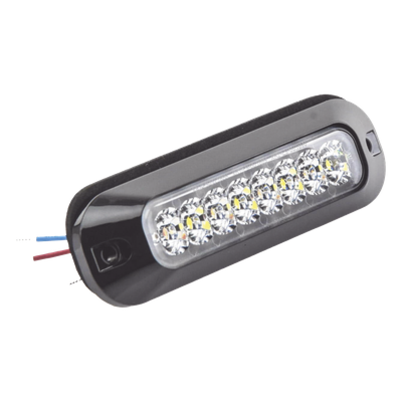 Luz Auxiliar Serie X3744, 8 LEDs Ultra Brillantes, color rojo claro.