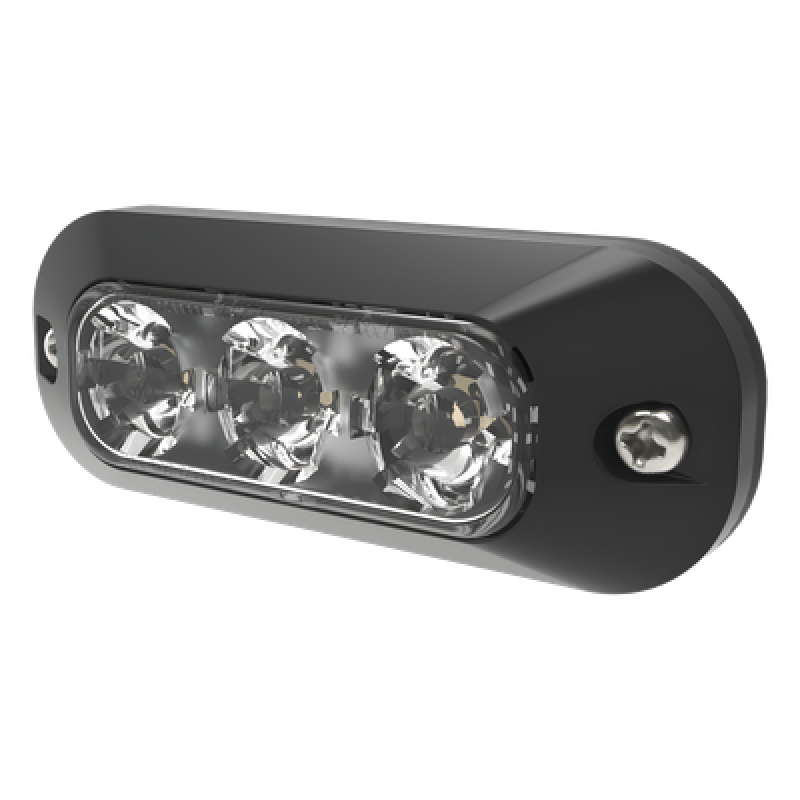 Luz Auxiliar de 3 LED, Blanco, Lente Transparente
