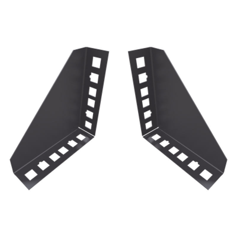 Par de Sujetadores para Instalación de Equipo Rackeable en Placa o Pared (hasta 2U), Puede soportar 10 Kg
