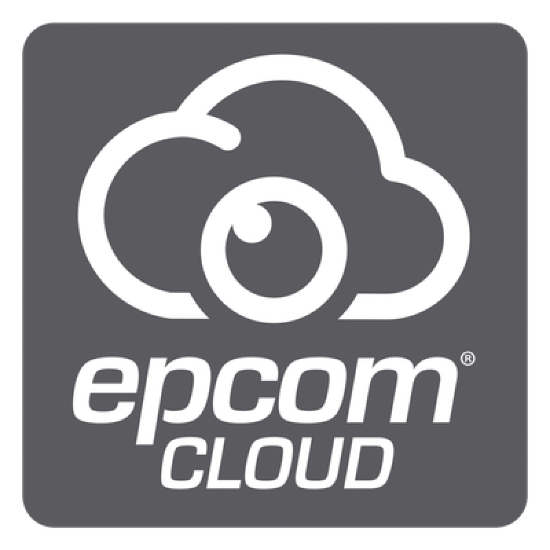 Suscripción Anual Epcom Cloud / Grabación en la nube para 1 canal de video a 2MP con 180 días de retención / Grabación por detección de movimiento