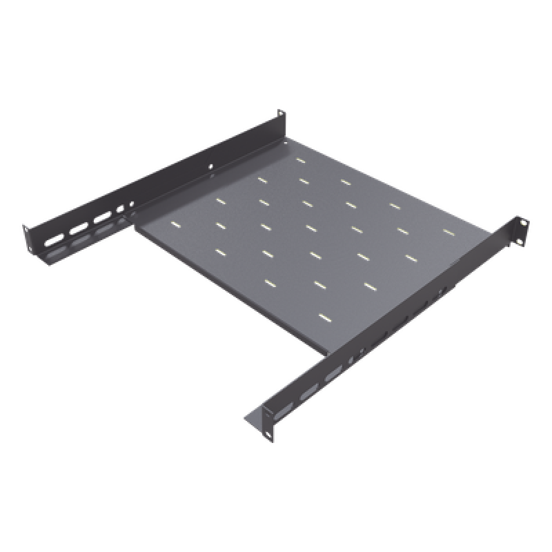 Charola para Gabinetes y Racks de Pared de 4 puntos de Fijación, Profundidad Ajustable de 347 a 489 mm