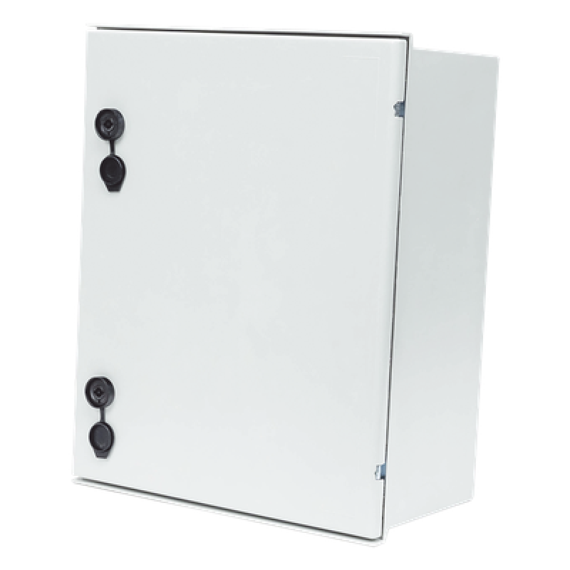 Gabinete de Poliéster IP65 / 400 x 500 x 200 mm / Carga 30 kg / Placa Trasera Incluida / Cerradura con Llave