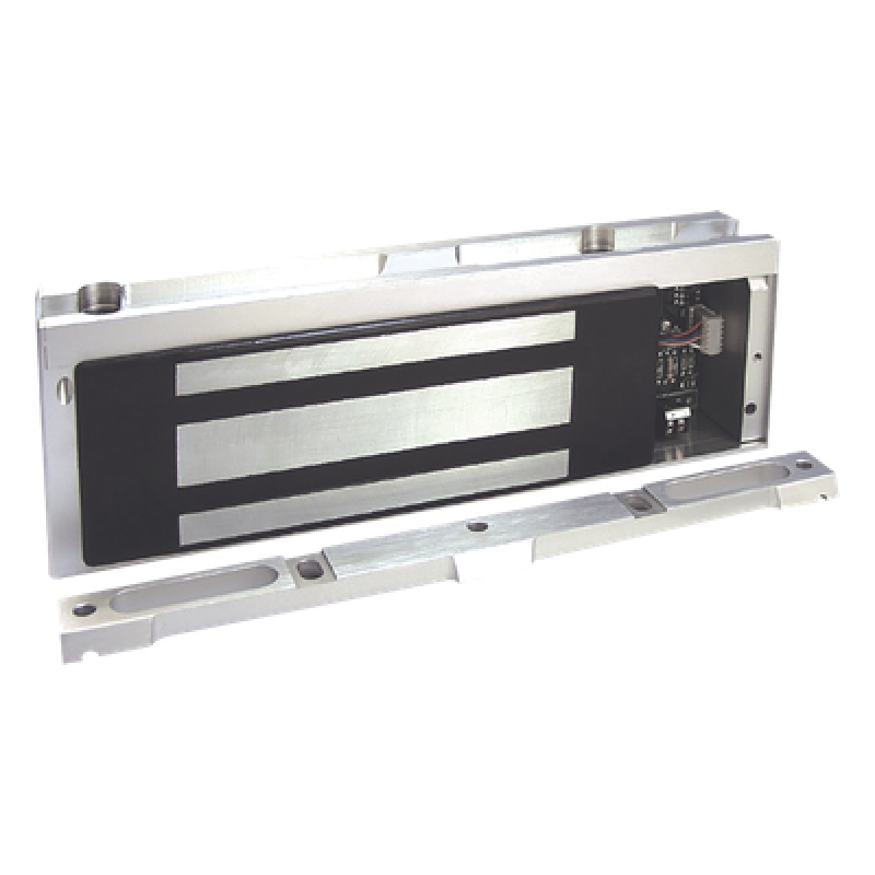 Chapa Magnética Electromagnética / 1200 lbs (544 kg) / Doble Voltaje 12/24 VDC / Detección de Puerta Abierta / UL Listado / PoE-Friendly