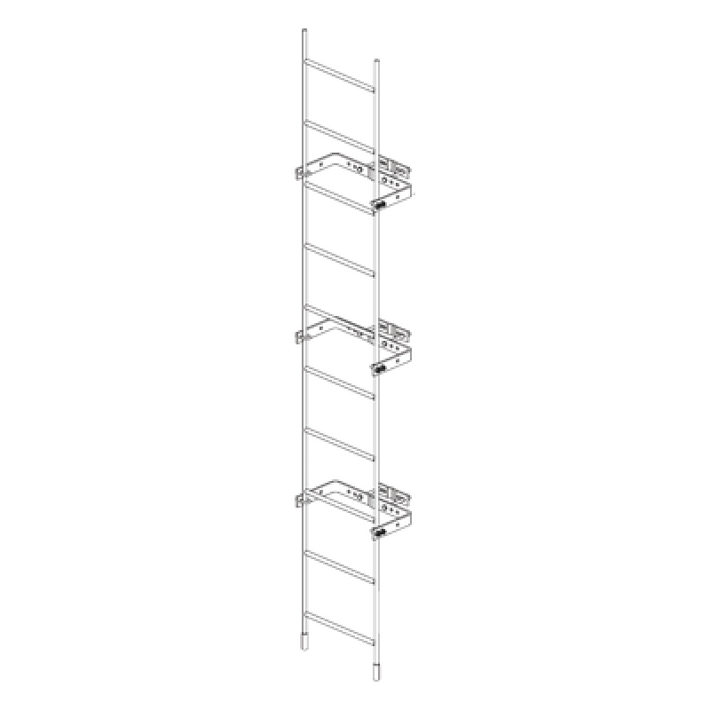 Brazo Universal para Torre Autosoportada / Separación 60 cm / Mástil 1 m (3.28 ft) / Ø 2" Ced. 30 / Diseño Amplio