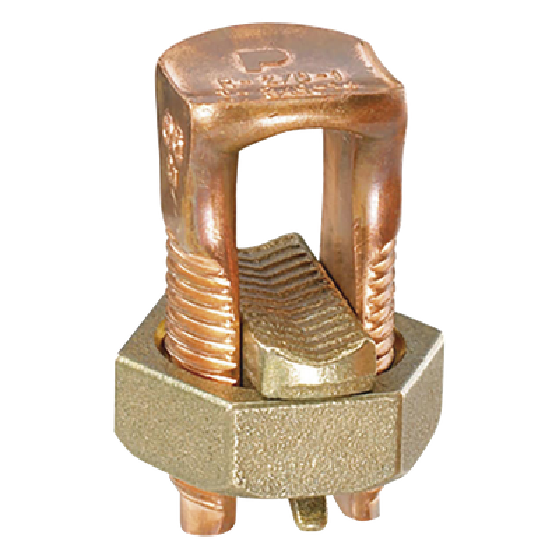 Conector Mecánico de Puesta a Tierra / Cobre / Calibre 8 a 6 AWG / 3 Cables / Cuerpo Extralargo