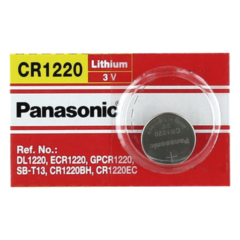 Batería de Litio tipo Moneda / 3V / 35 mAh / CR1220 / No Recargable / -30°C a +60°C