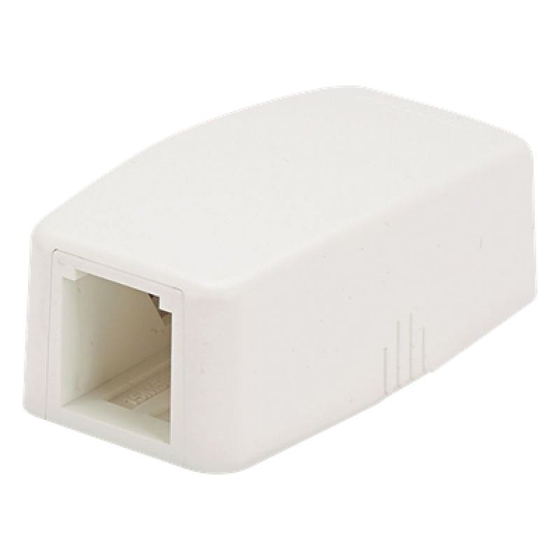 Caja de Montaje en Superficie, Para 1 Módulo Mini-Com, Color Blanco Mate