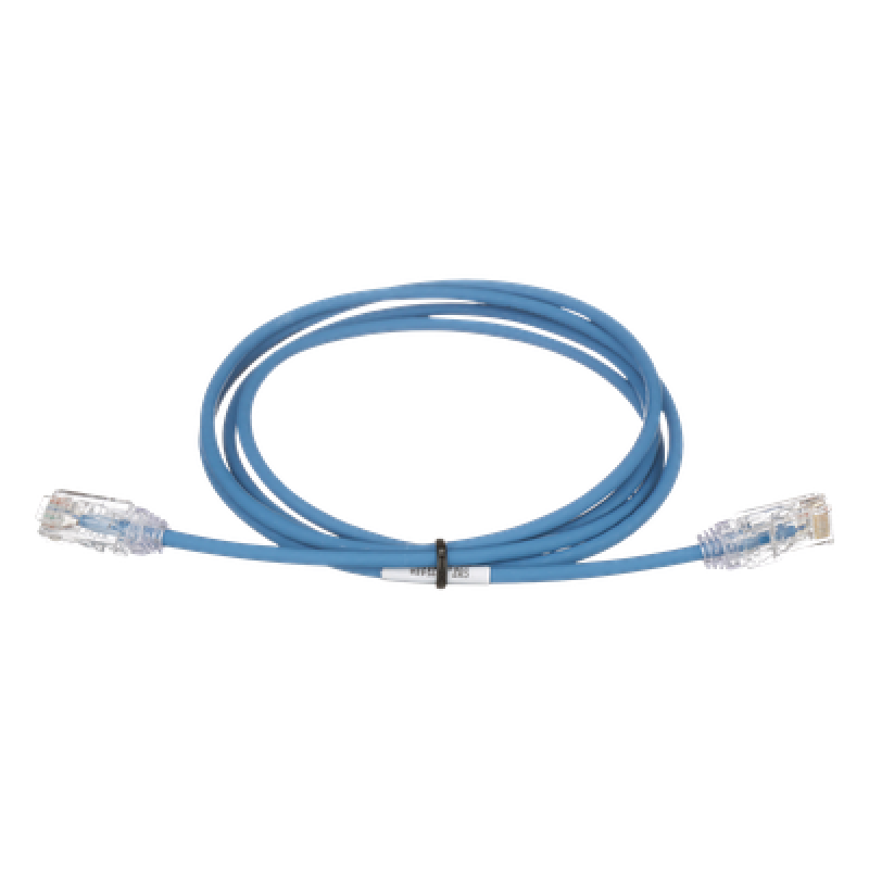 Cable de Parcheo TX6, UTP Cat6, Diámetro Reducido (28AWG), Color Azul, 1.52 Metros (5 Pies)