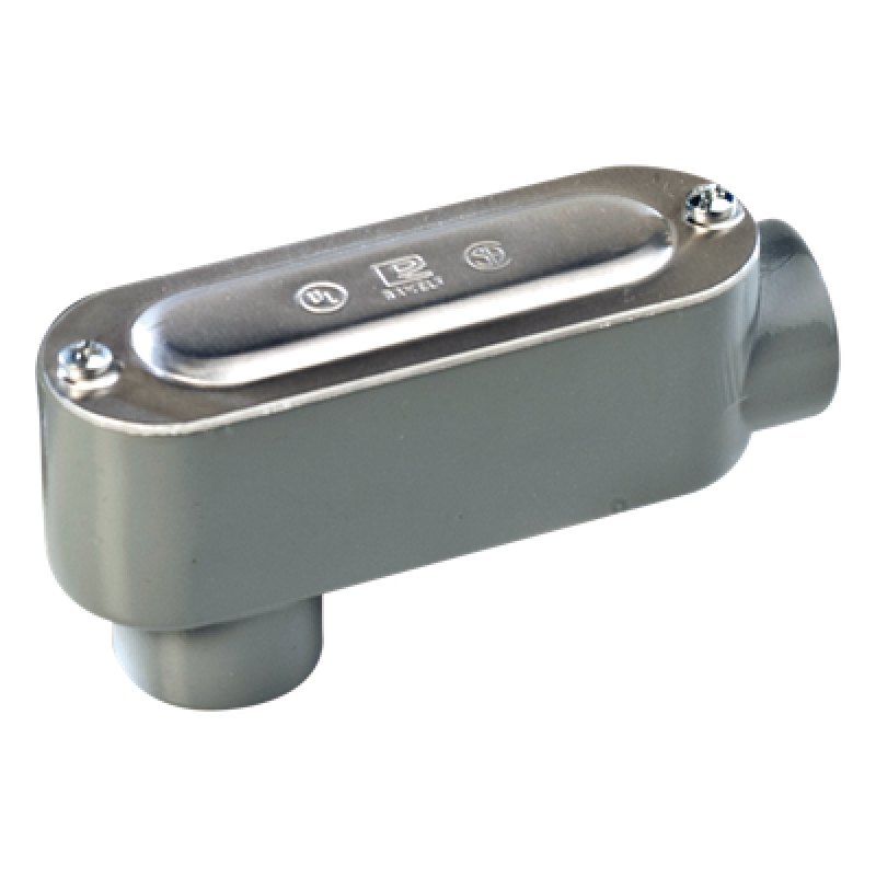 Caja Condulet tipo LB de 3/4" (19.05 mm) Incluye tapa y tornillos.