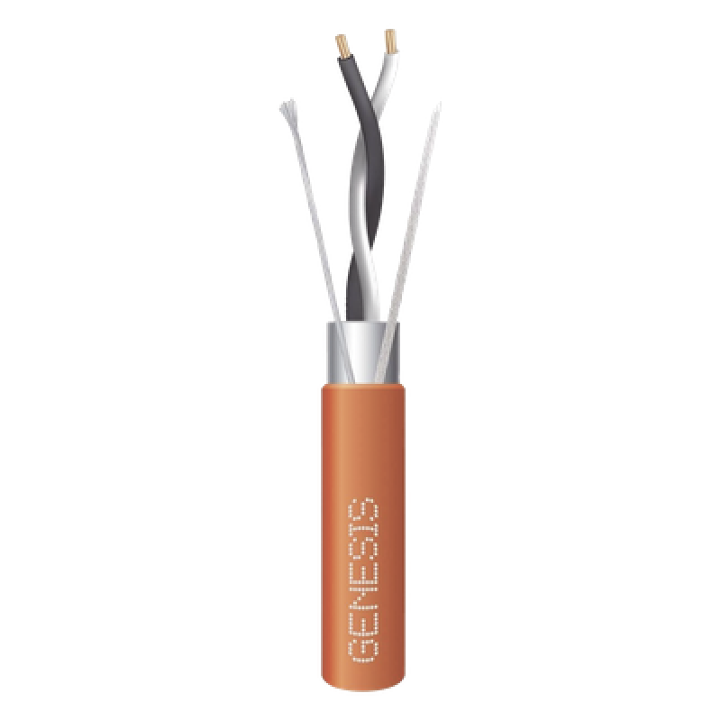 Carrete de 305 Metros (1000 Pies) / Cable 2x18 AWG / Color Naranja / Blindado / Plenum / Trenzado para Aplicaciones de Transmisión de Datos a Alta Velocidad para Automatización, EIA-485, BACnet y otros Sistemas de Comunicación