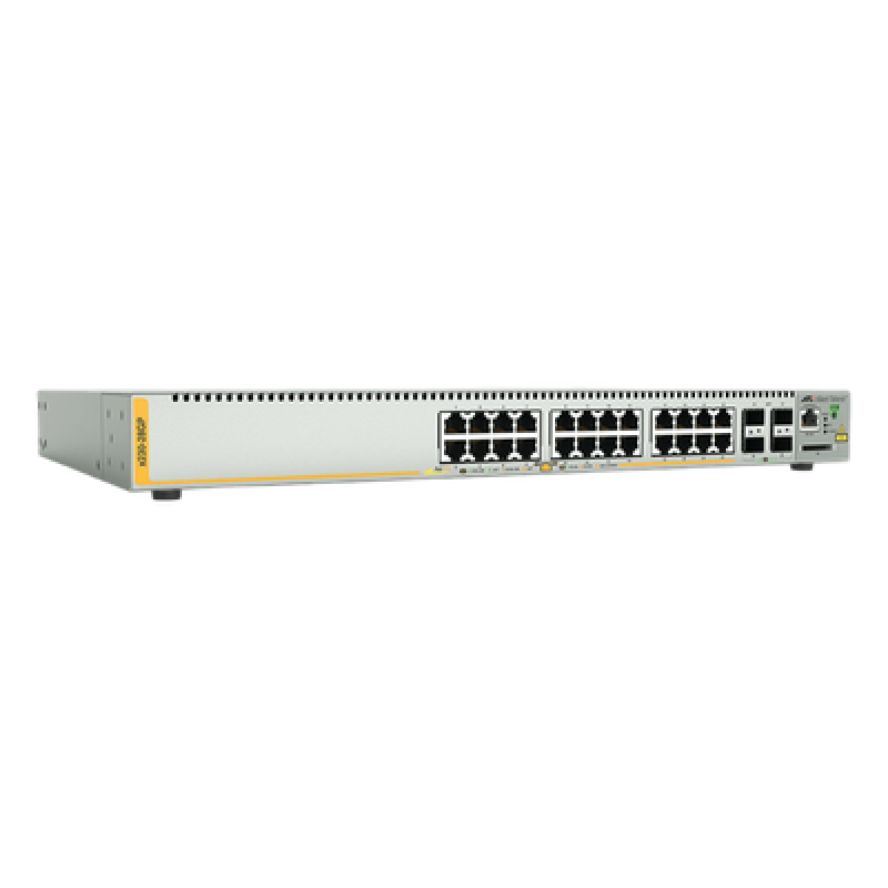 Switch PoE+ Administrable Capa 3, 24 Puertos 10/100/1000 Mbps + 4 SFP Gigabit, 370 W