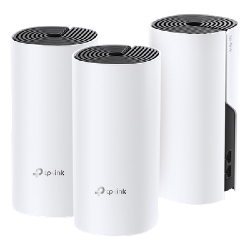 KIT 3 Routers Inalámbricos MESH Interior para Hogar / Doble Banda Wi-Fi 5 AC1200 Mbps / 2 Puerto Gigabit WAN/LAN / 2 Antenas Internas / Administración Mediante la App Deco (iOS, Android)