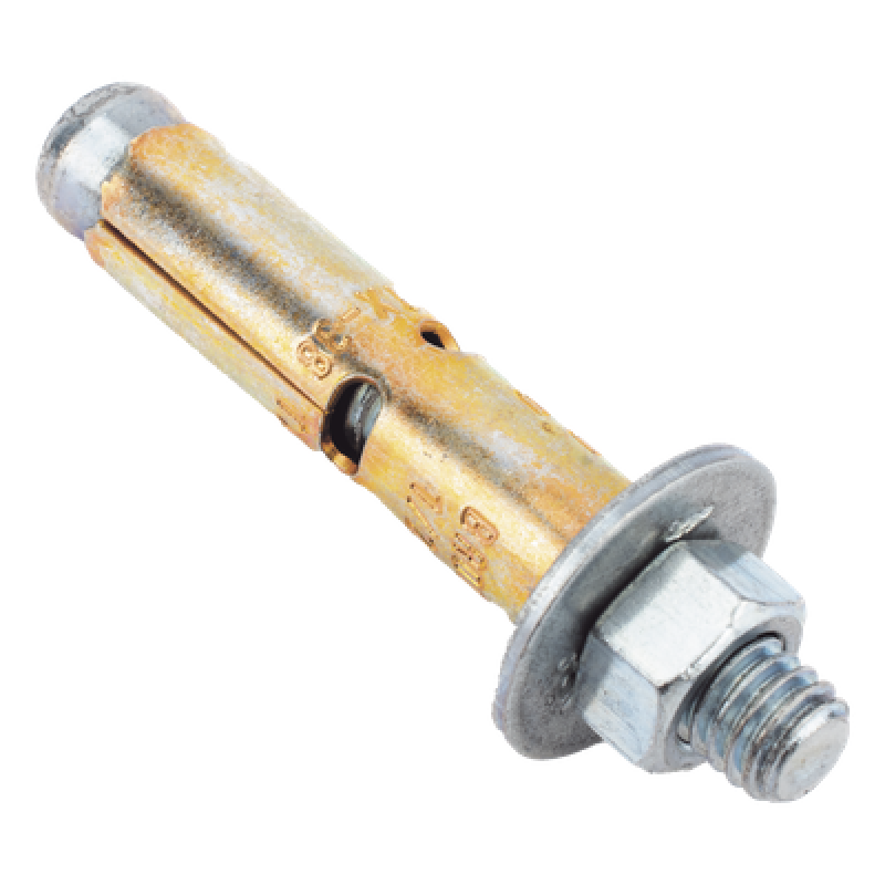 Taquete de Expansión / Cuerda 3/8" (10 mm) / Largo 3" (76 mm) / Carga a Tensión 700 kg / Carga Cortante 490 kg / Broca 1/2" (13 mm)