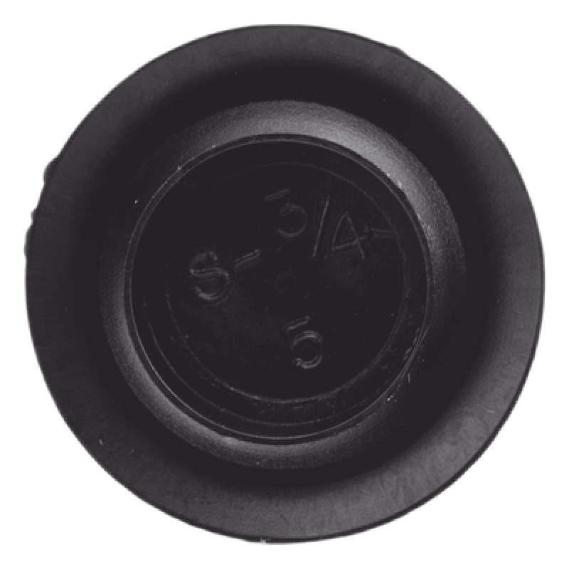 Tapón de plástico para perforación de 3/4"