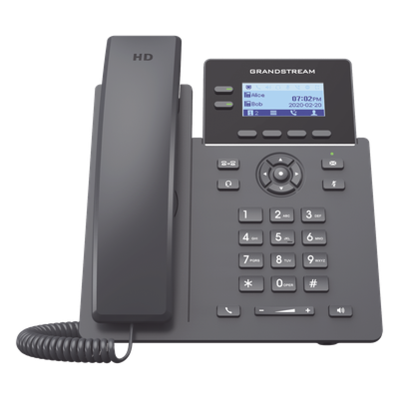 Teléfono IP Grado Operador, 2 líneas SIP con 4 cuentas, PoE, codec Opus, IPV4/IPV6 con gestión en la nube GDMS