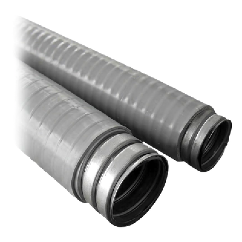 Tubo Flexible tipo Liquidtight de 3/8" (9.5 mm) / Acero + Forro PVC / Rollo de 20 Metros.