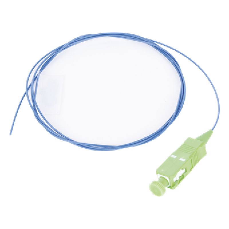 Pigtail de Fibra Óptica SC/APC Simplex, Monomodo OS2 9/125, 900um, Color Azul, 1 Metro (3.28 Pies)