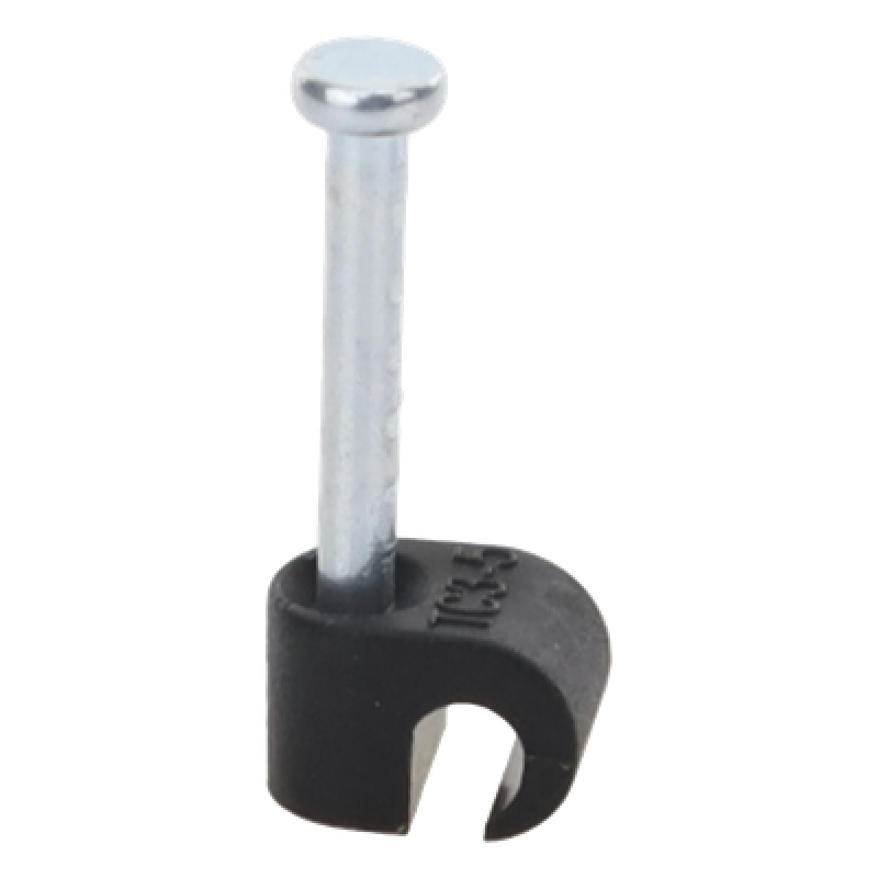 Grapa para Fibra Óptica / Clavo Integrado 19.1 mm / Polipropileno UV / Rango Térmico -10°C a +120°C / 100 Piezas