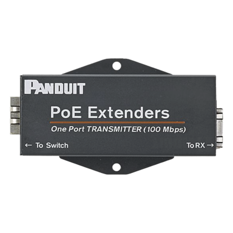 Extensor PoE/PoE+ / 610 m (2000 ft) / 10/100 Mbps / Cat5e/Cat6 / -40°C a 70°C / RJ45
