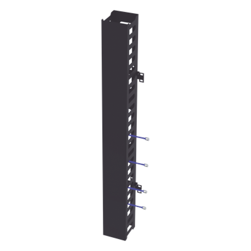 Kit Organizador Vertical de Cable Sencillo para Rack Abierto de 24 Unidades para EIQR3224 y EIRL5524DR.