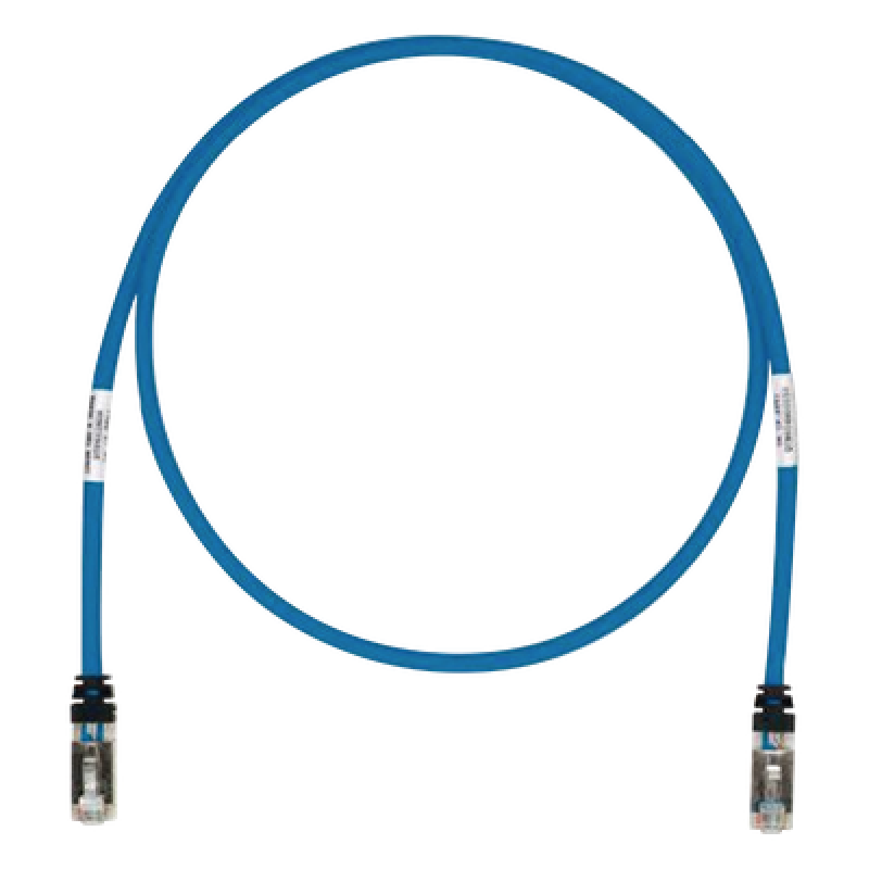 Patch Cord Cat6A, Blindado S/FTP, CM/LS0H, 0.91 Metros (3 Pies), Color Azul
