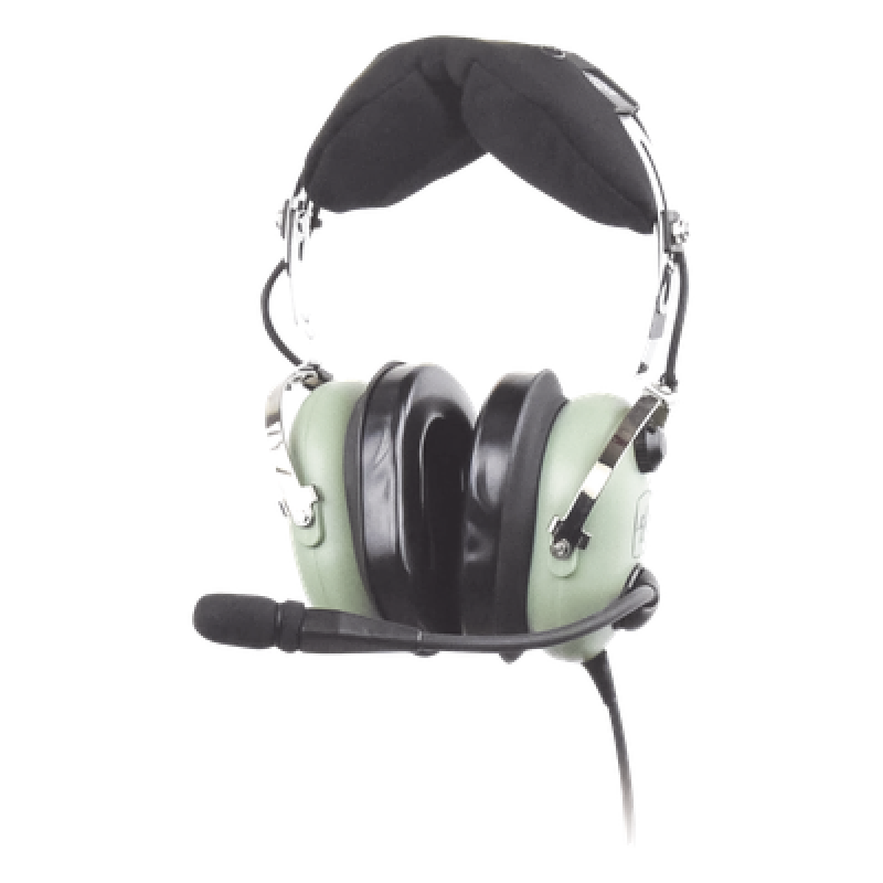Auriculares de Aviación / Atenuación Pasiva NRR 23 dB / Micrófono Electret M-7A / Cable Bobina 5' (1.5 m) / Conector U-174/U / Helicópteros