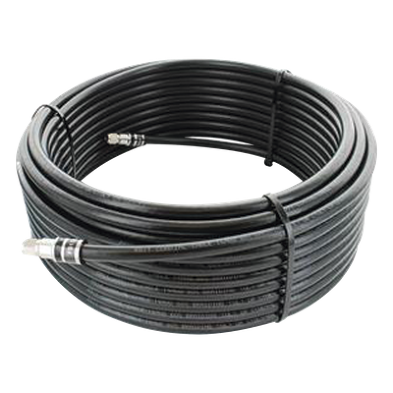 Jumper Coaxial con Cable Wilson-RG11 | Conector F Macho en los Extremos | 22.86 Metros (75 Pies) de Longitud