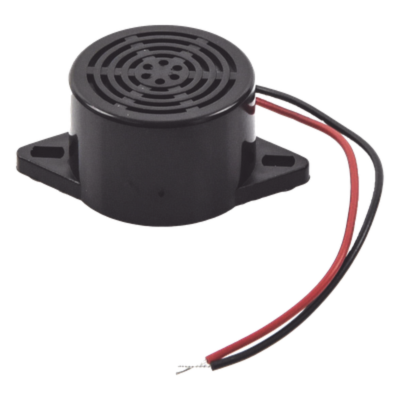 Zumbador 85 dBi a 12 Vcc para Chapas y Contrachapas permite avisar que la puerta se esta abriendo.
