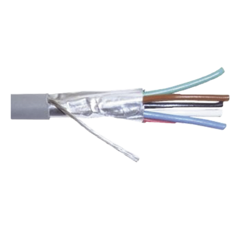 Bobina de 305 m (1000 ft) / Cable para Alarma 6x22 AWG / Blindado / CMR / Gris