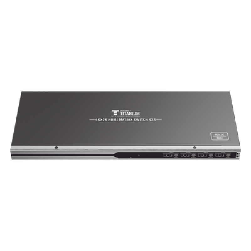 MATRICIAL 4 x 4 / 4 Entradas y 4 Salidas en HDMI / 4K × 2K @ 60Hz / 18Gbps / HDMI 2.0 / HDCP 2.2 / 3D / Conmutación por Botón, RS232 o Control Remoto / IDEAL PARA CENTROS DE MONITOREO, COMPARACION Y ANALISIS.
