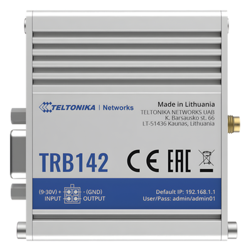 Gateway Industrial LTE 4G a Puerto Serial RS232