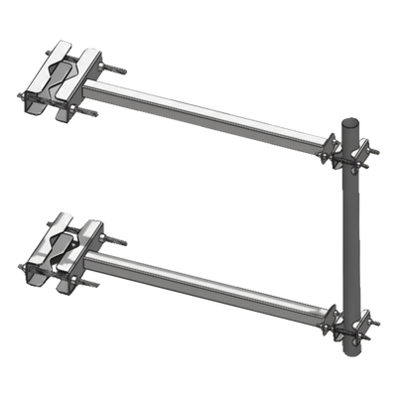 Brazo Lateral para Torre Autosoportada / Tubo 2' Cédula 30 / Altura 60 cm / Separación 60 cm / Acero ASTM A-36 / Galvanizado por Inmersión