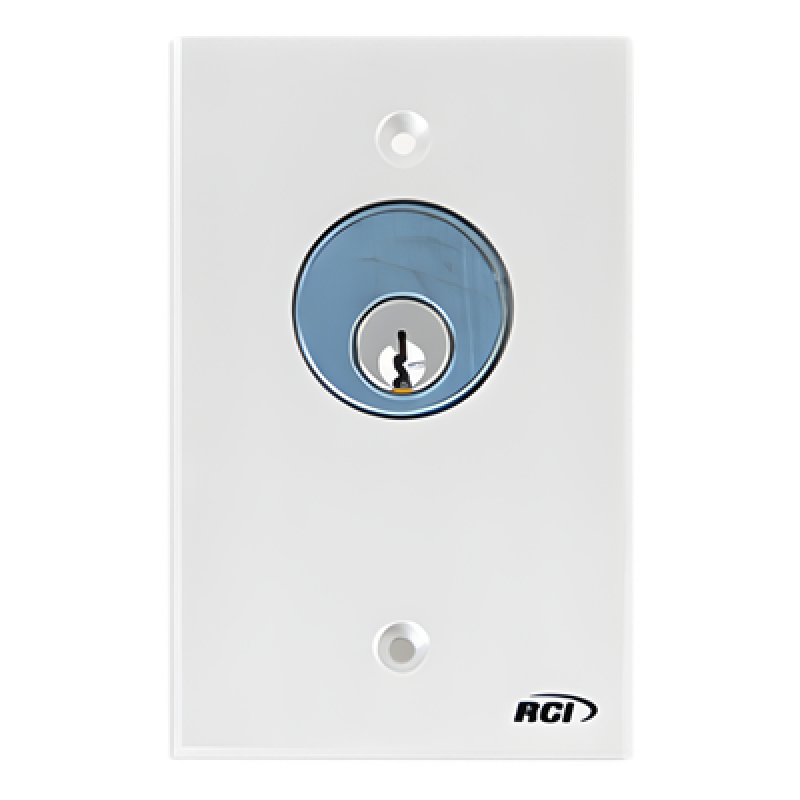 Interruptor con Llave / Acción Mantenida / SPDT 3A @ 125 VCA / Aluminio Anodizado / Montaje Superficie o Encastrado