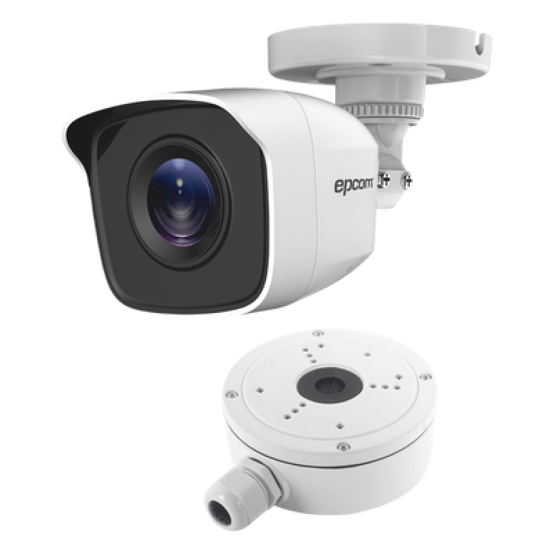 KIT de Bala TURBOHD 2 Megapixel (1080p) + Caja de Conexión / Exterior IP66 / TVI-AHD-CVI-CVBS