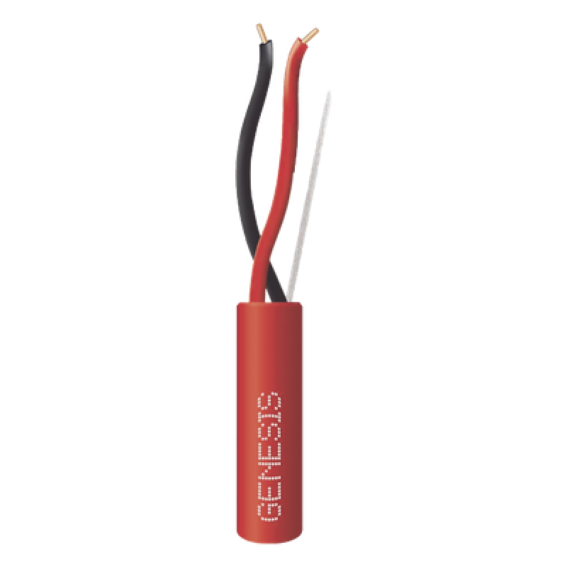 Cable de Alarma / 2x18 AWG / Riser FPLR-CL3R / Resistente al Fuego / 152 m (500 ft) / Color Rojo