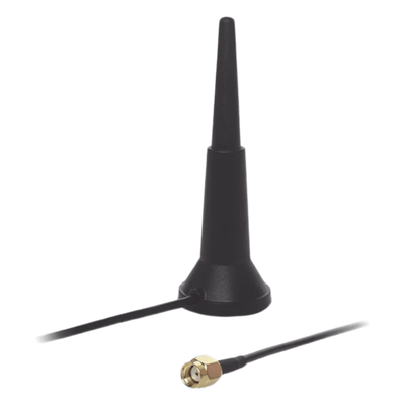 Antena WiFi Doble Banda / 2.4-5.9 GHz / 3 dBi / RP-SMA / 1.5 m (4.9 ft) / Magnética