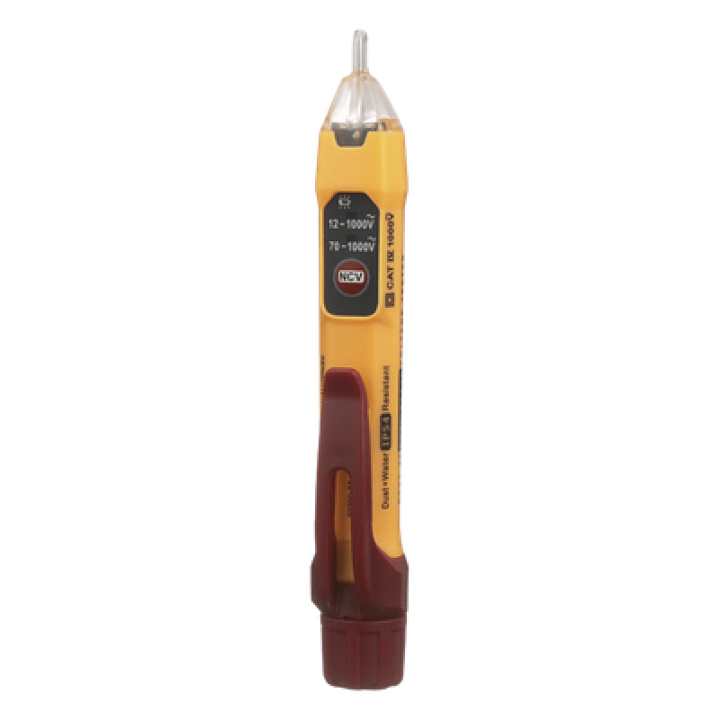 Detector de Voltaje sin Contacto / Rango Dual 12-1000 VCA / Indicadores Visuales y Audibles / CAT IV 1000 V / Apagado Automático / IP54