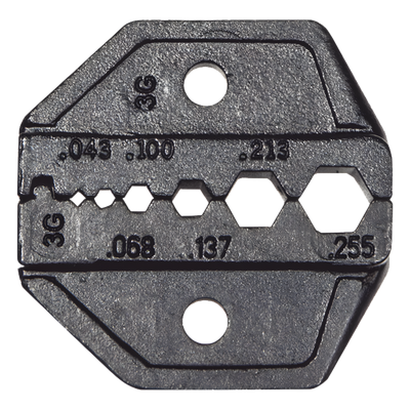 Matriz Ponchadora para RG58, RG59, RG62 y RG174. Compatible con Pinza Ponchadora VDV200-010