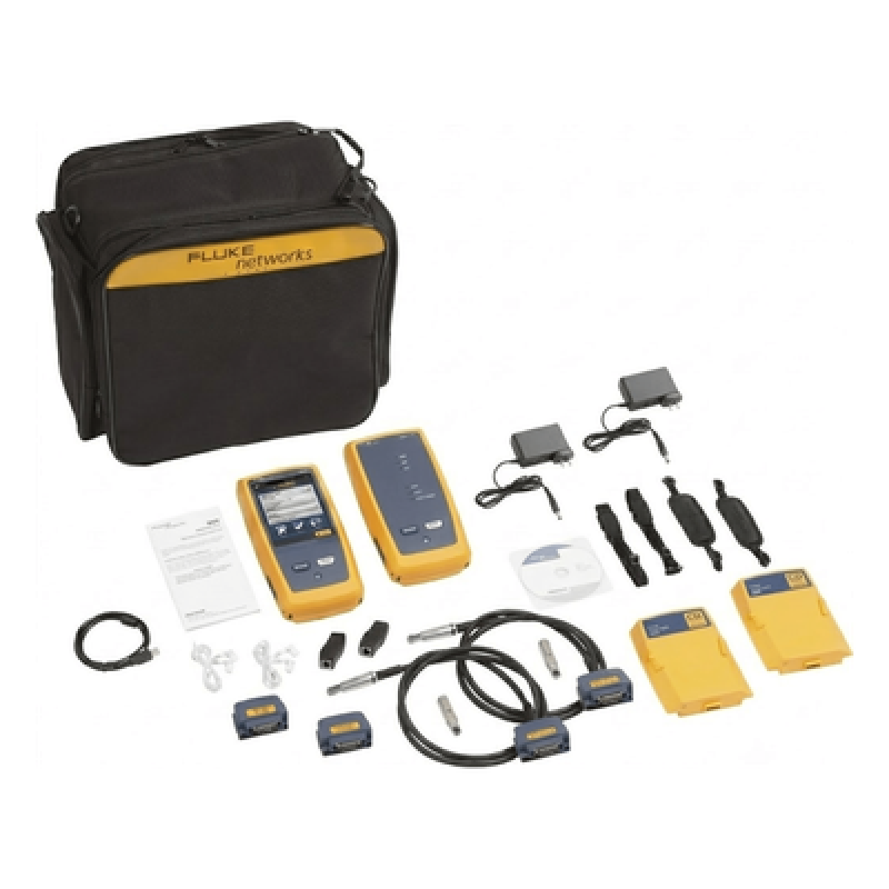 Certificador DSX-8000 para Cable de Cobre Cat5e, Cat6, Cat6A y Cat8, Precisión de Nivel VI/2G (2 GHz), Con WiFi Integrado y Pantalla LCD de 5.7 Pulgadas (14.48 cm), Versión Internacional