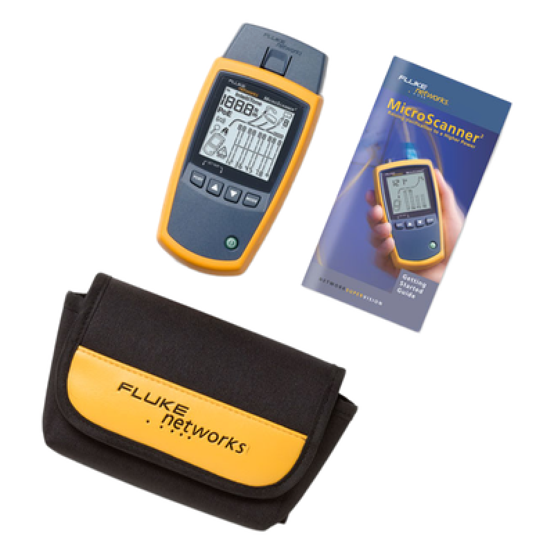 Verificador de Red MicroScanner2, para Comprobación de Redes de Voz, Datos y Video, con Pantalla LCD Retroiluminada