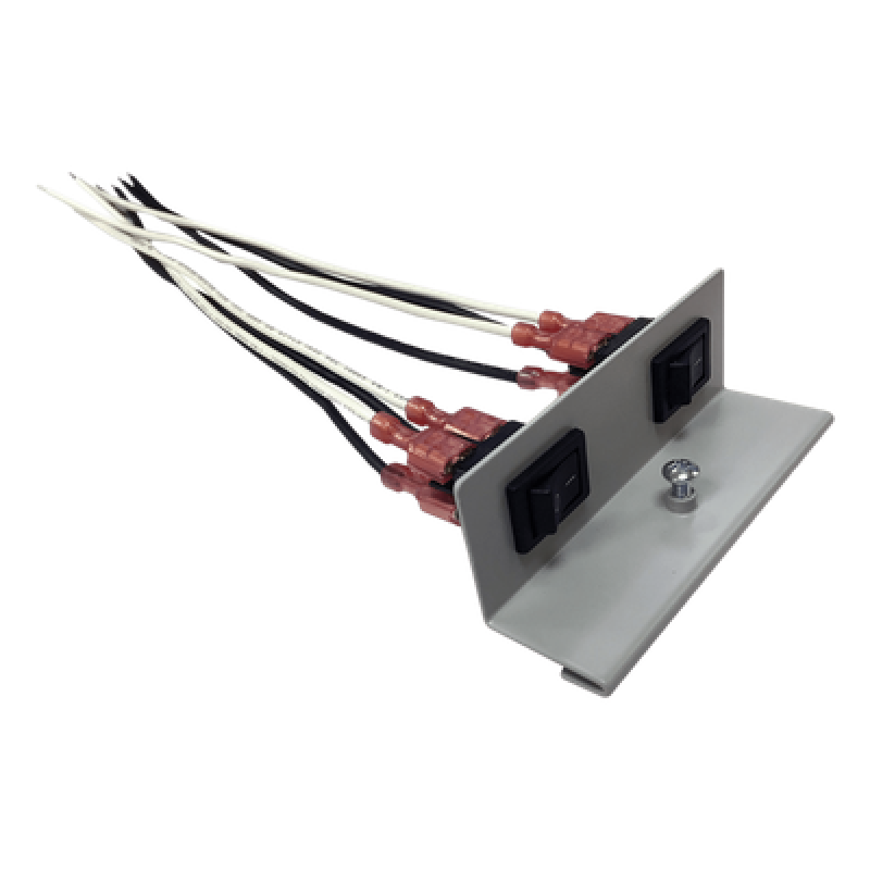 Soporte para 2 Interruptores Basculantes / 250 VCA @ 15 A / Cable 18 AWG / Encendido/Apagado / Gabinetes