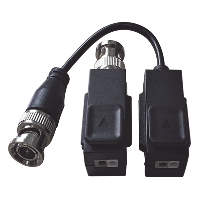 Kit Transceptor de Video / Hasta 8 Megapixel / Alcance 400 m (1312.3 ft) / HD-TVI / AHD / CVI / CVBS / Audio por Coaxitron / 100% Cobre