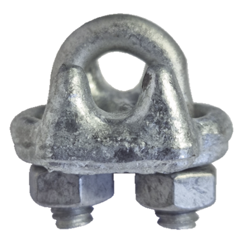 Nudo Perro Abrazadera / Acero Forjado / Cable 5/16" / Galvanizado en Caliente / Torque 50 N.m